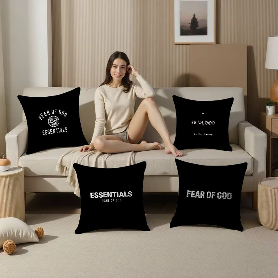 Fear Of God Kissenbezug in Schwarz für deine Sofadeko - Bild 5