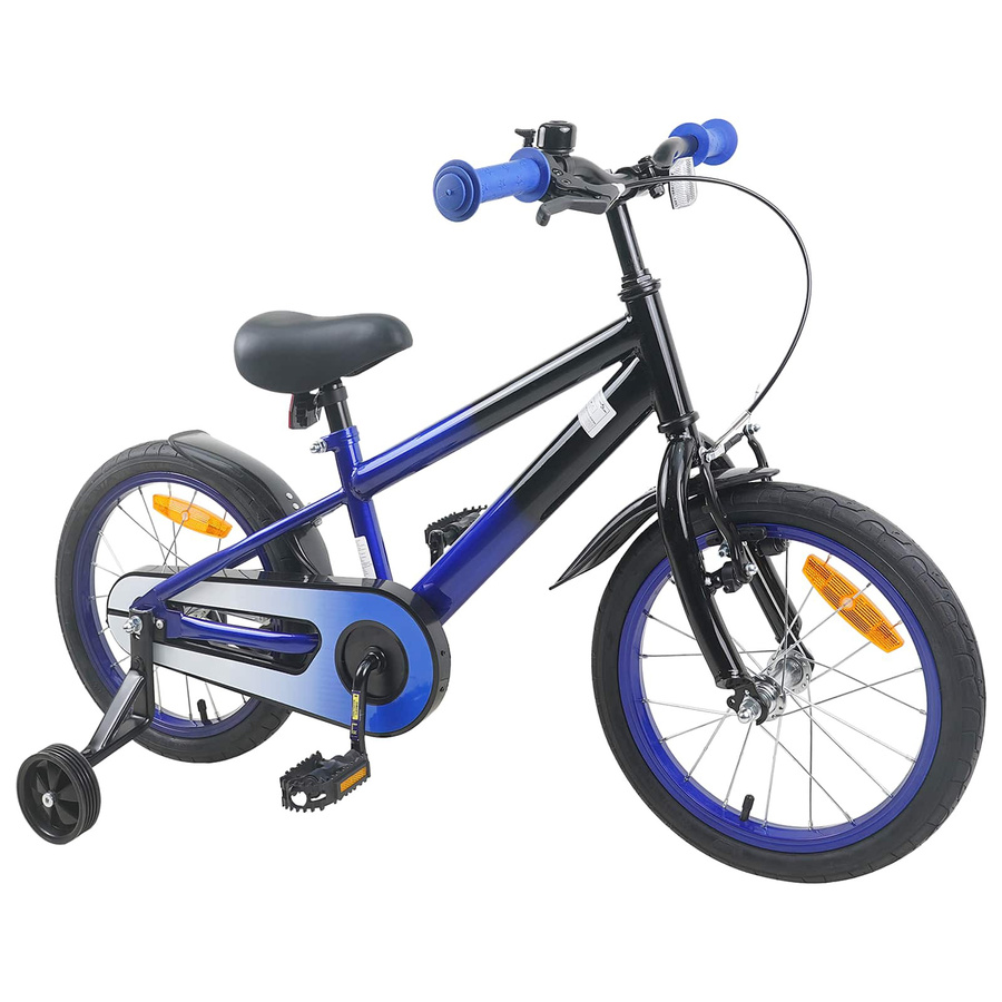 VD Home Furnishing Kinderfahrrad 16 Zoll Blau und Schwarz - Bild 1