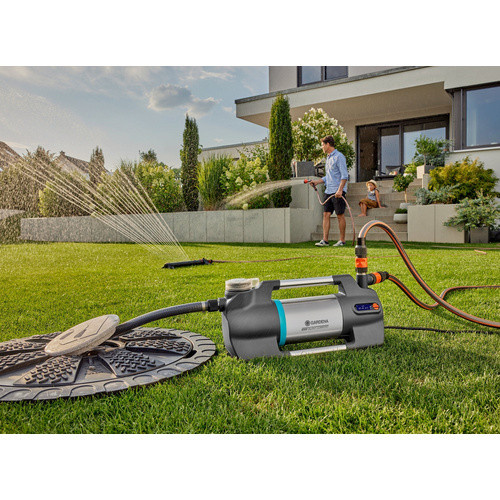Gardena Gartenpumpe SilentComfort in Silber, Grau und Türkis mit 6,5 bar und 60 m Förderhöhe - Bild 3