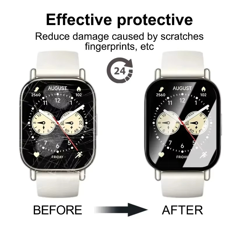 OAKCHARM Displayschutzfolie für Redmi Watch 5, Silikon, transparent, Unisex - Bild 6