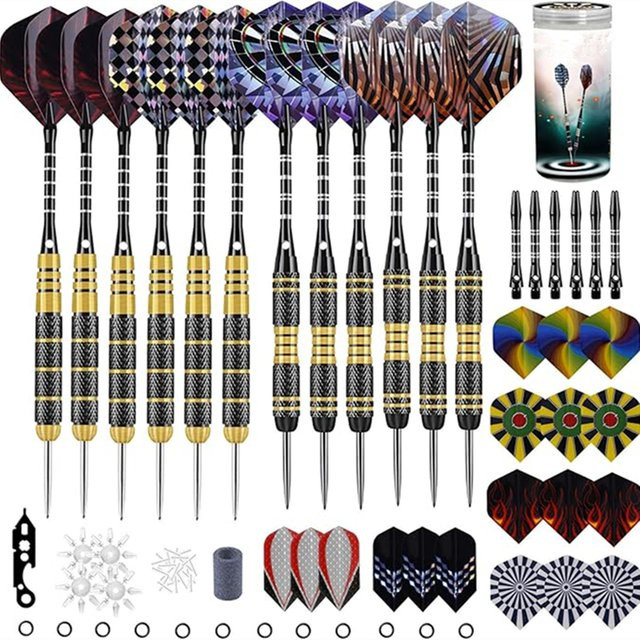 Yernea Dart-Set, 12-teilig, Metallspitzen, Bunt / Mehrfarbig - Bild 1