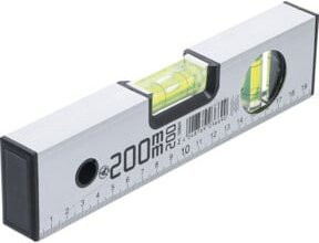 BGS Do it yourself Wasserwaage aus Aluminium in Silber, Länge: 200 mm - Bild 1