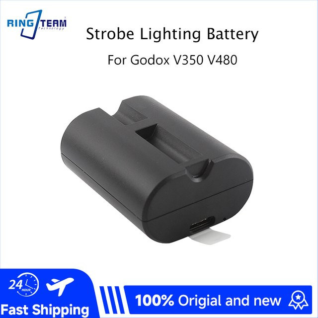 Godox VB22 Wiederaufladbarer Li-Ionen-Akku 2200mAh 7,2V in Schwarz mit Typ-C-Ladung für Godox V350 und V480 Speedlite Blitze - Bild 1