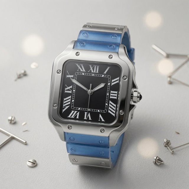 PARNSRPE Armbanduhr, Automatik, Edelstahl, eckig, Herren - Bild 1