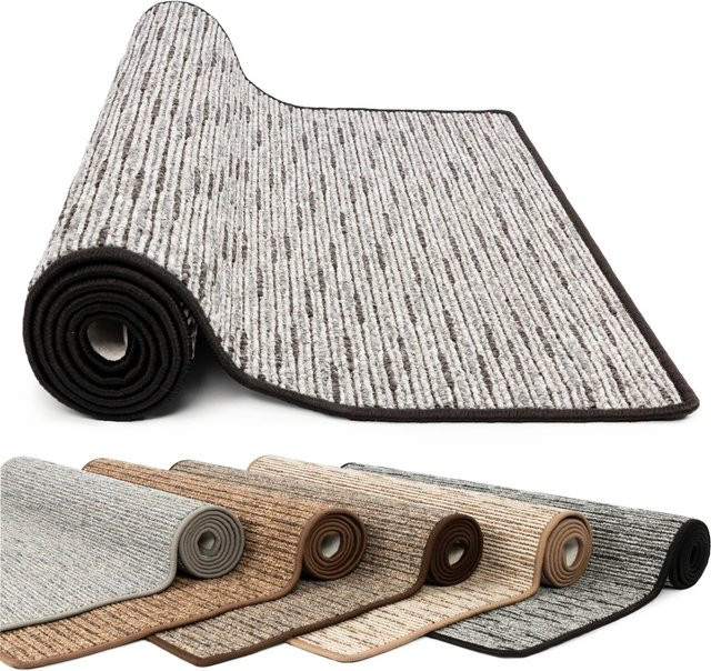 KARAT Wohnteppich Geneva modern in Anthrazit, Breite: 100 cm, Länge: 900 cm - Bild 1