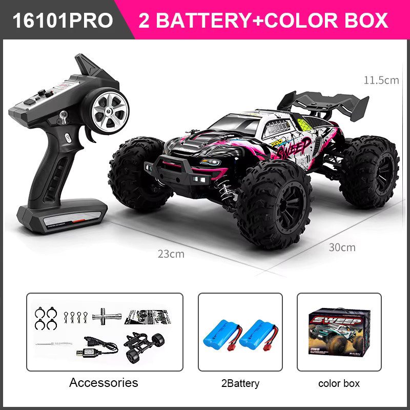 WLtoys 16103 16102 PRO Elektro-RC-Auto, All-Terrain-Monster-Truck, mit LED und Fernbedienung, ab 14 Jahren - Bild 9