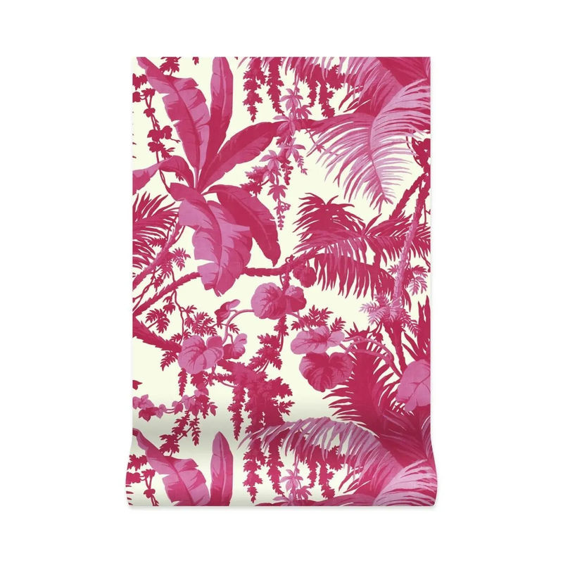 House of Hackney Wandtattoo Mural Pampas White/Azalea Floral Botanical Non-Woven B: 300 cm, H: 45 cm - Bild 3