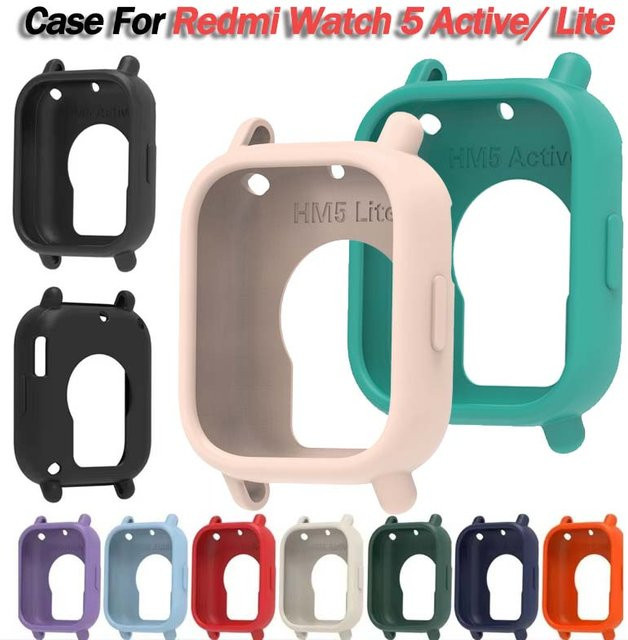 Xiaomi Schutzhülle Silikon, Schwarz, Redmi Watch 5 Active/Lite Watch - Bild 1