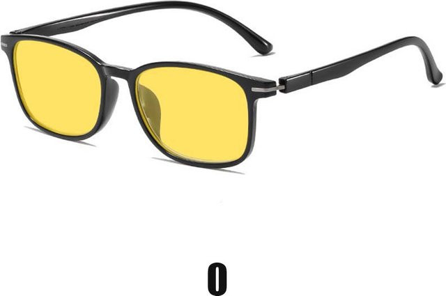 NAPAGE Global Glasses Nachtsicht-Fahrbrille, quadratisch, Vollrand, Kunststoff, Unisex, yellow - Bild 1