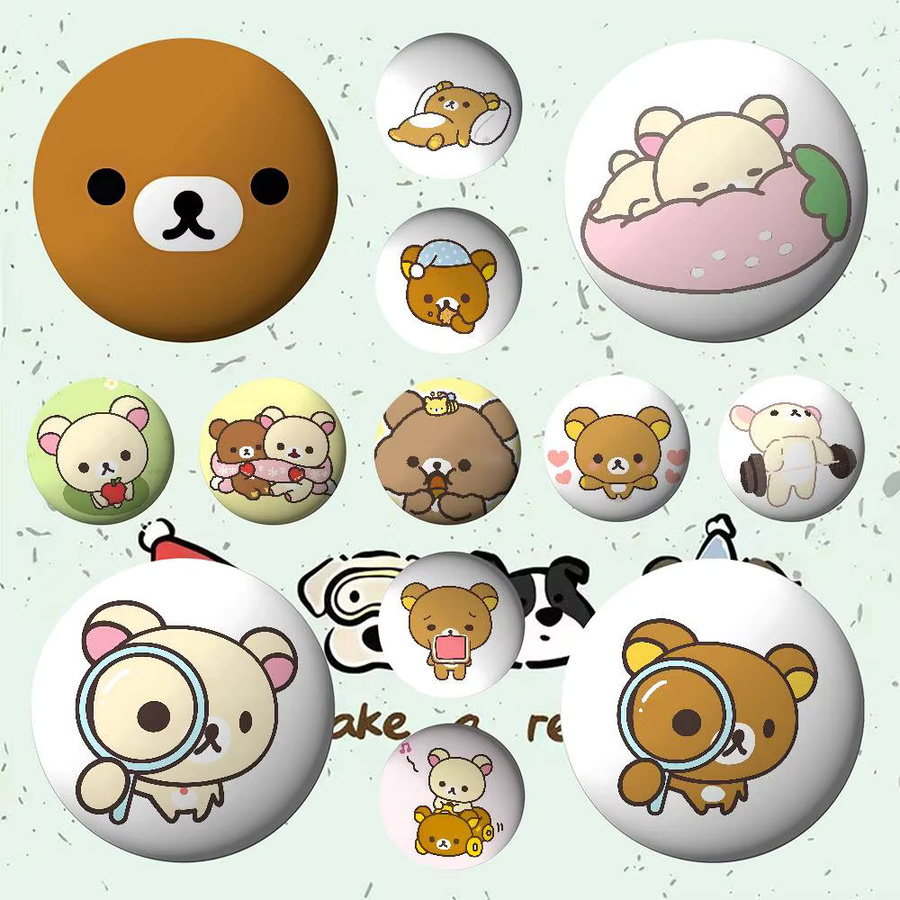 R-Rilakkuma-S Anstecknadeln, Metall, Unisex - Bild 2