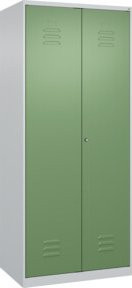 C+P Wäsche- und Garderobenspind Classic PLUS mit 2 Abteilen, Resedagrün, H x B x T: 185 x 80 x 50 cm - Bild 1