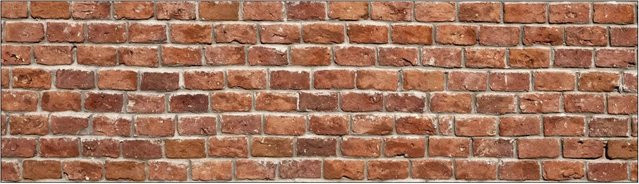 MySpotti Küchenrückwand Profix Cucina Brick Wall in Ziegelrot im Steinlook mit Aluminium-Finish, B: 210 cm, H: 60 cm - Bild 1