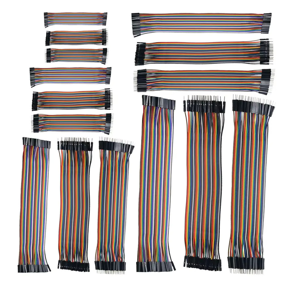 HPJF Dupont Jumper Draht DIY Kit Multicolour mit verschiedenen Anschlussarten und Längen von 10 cm bis 40 cm - Bild 3