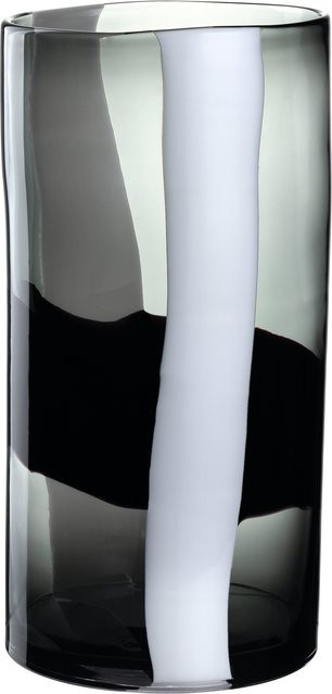 Vase Leonardo Banda Nera aus Glas in Schwarz, B/T/H: 23,0 x 23,0 x 40,5 cm - Bild 1