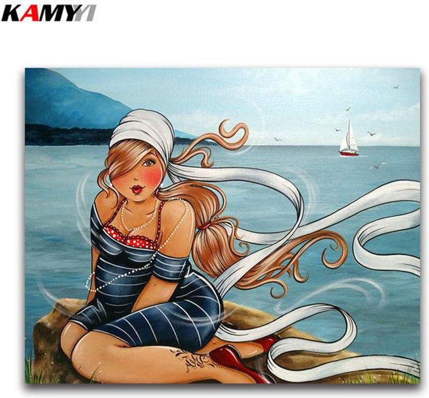 FIYO Diamond Painting Set 5D DIY Kreuzstich Stickerei in Mehrfarbig, B/H: 20 x 30 cm - Bild 1