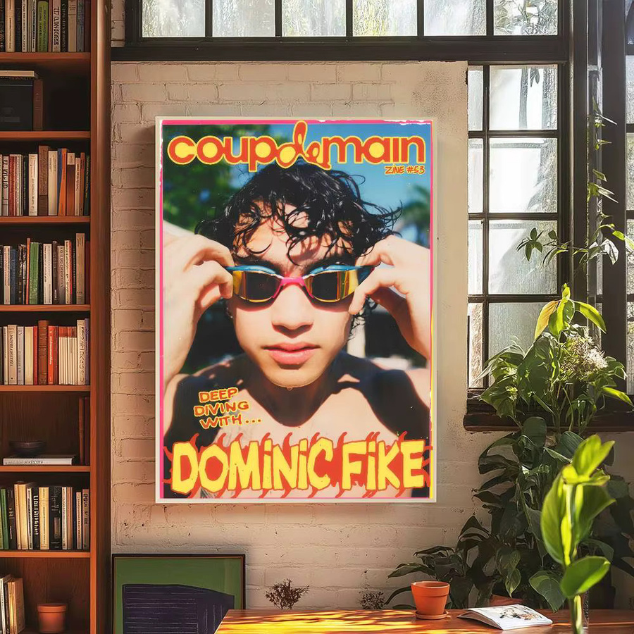 Selbstklebendes Kunstposter Dominic Fike Wandkunst in Weiß und Multicolour auf Papier - Bild 5