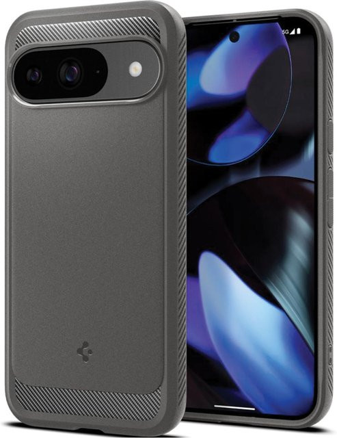 Spigen Rugged Armor Schutzhülle für Google Pixel 9 und Google Pixel 9 Pro in Marmorgrau - Bild 1