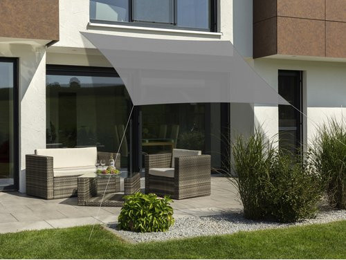 Sonnensegel Schneider Schirme Teneriffa Silbergrau rechteckig B/B: 500 x 360 cm aus HDPE-Gewebe - Bild 2