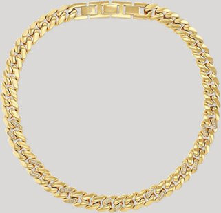 Joop! Halskette, Edelstahl, Gold, Zirkonia, Damen - Bild 1