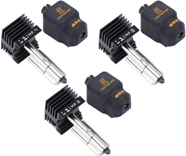 Bambu Lab Heißend-Kit Ersatzset mit gehärteter Stahldüse und Silikonabdeckung in Schwarz für H2D H2S H2C P2S (0,4 mm, 0,6 mm, 0,8 mm) - Bild 1