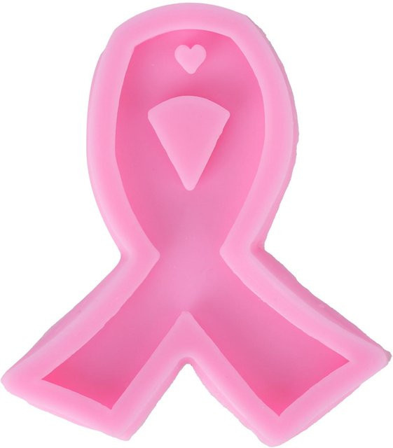 TOMTOP JMS Silikonform in Schleifenform für DIY Auto Aroma Diffusor und Schlüsselanhänger, Pink - Bild 1