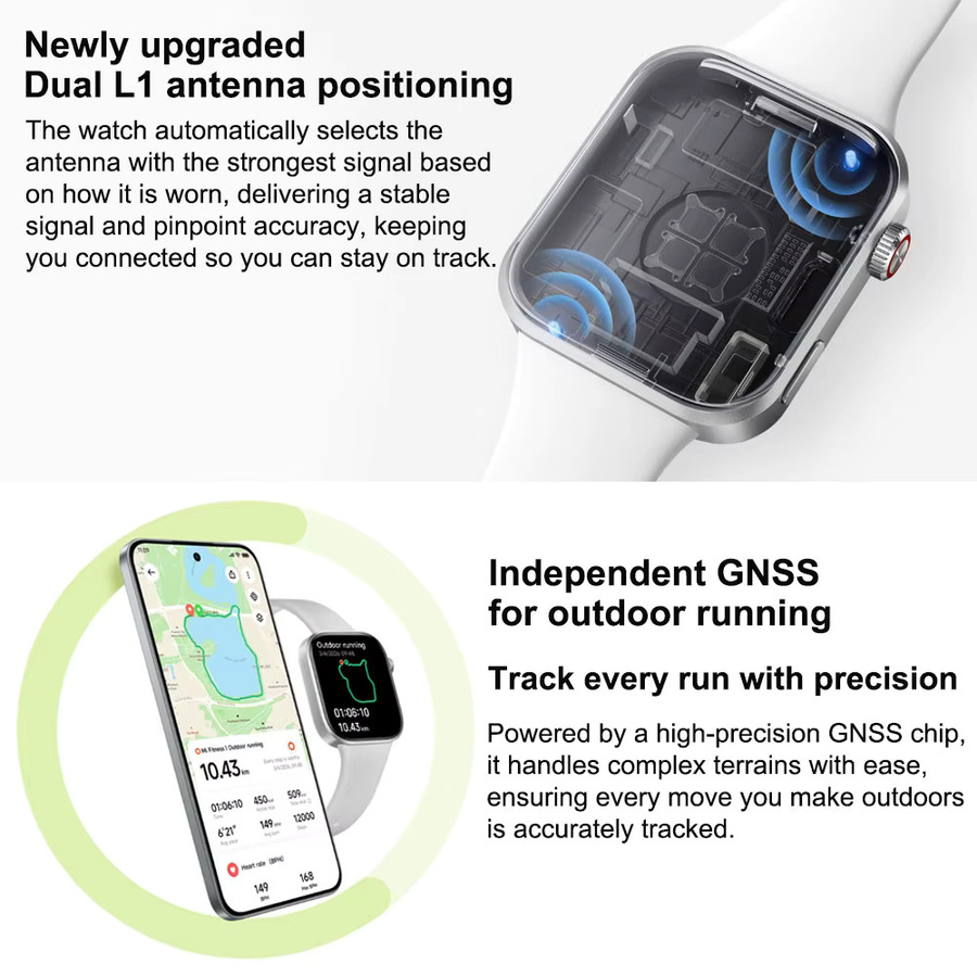 Xiaomi Redmi Watch 6 Smartwatch in Schwarz mit 2,07 Zoll AMOLED-Display, Herzfrequenz- und Blutsauerstoffüberwachung sowie langer Akkulaufzeit - Bild 4