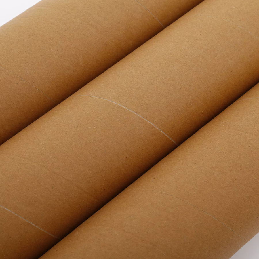 Braune Versandröhren aus Wellpappe für Poster und Dokumente mit Endkappen, Durchmesser: 5,0 cm, Länge: 30,0 cm - Bild 3