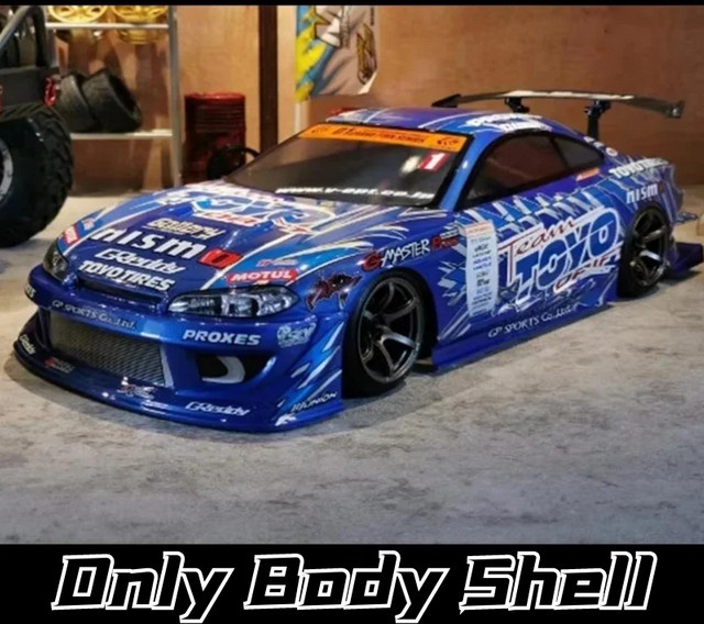 GWOLVES Silvs S15 GP Drift RC Karosserie, 1:10, Blau, ab 14 Jahre - Bild 1