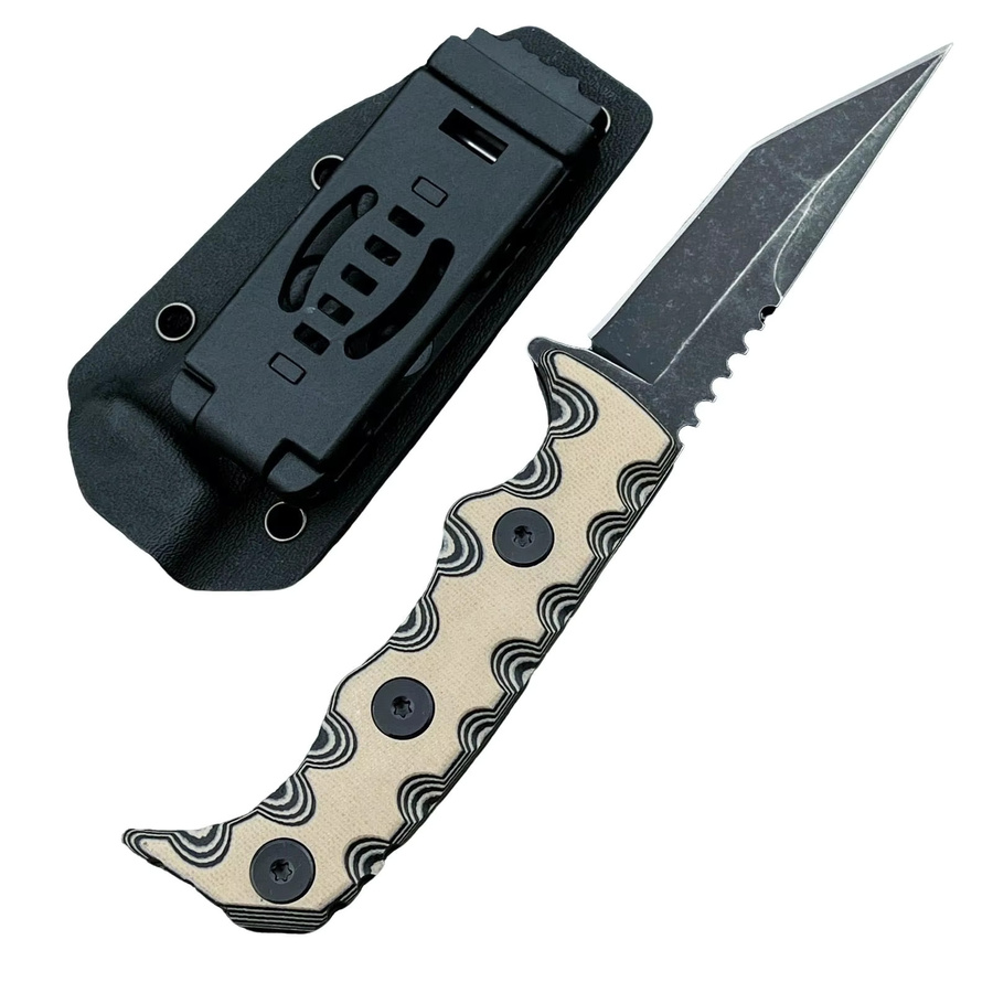 Agent 007 Outdoor-Messer mit feststehender Klinge aus 7Cr13Mov und G10-Griff in Schwarz - Bild 7