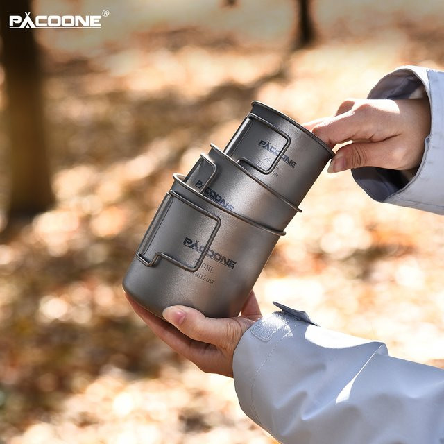 PACOONE Titan Campingbecher für Outdoor und Wandern - Bild 1