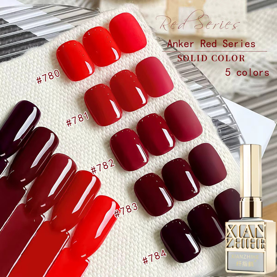 XIANZHIHE Gel-Nagellack, Rot, Glänzend - Bild 4