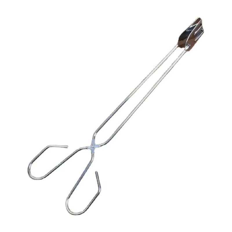 Multifunktionale Edelstahl-Grillzange in Silber für Fleisch und Gemüse, Länge: 30,5 cm - Bild 2