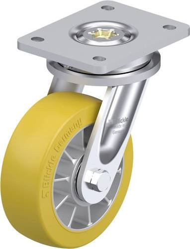 Blickle Schwerlast-Lenkrolle LO-ALTH 152K in Silber und Gelb mit Aluminium, Rad-Durchmesser: 150 mm, Tragfähigkeit: 900 kg - Bild 1