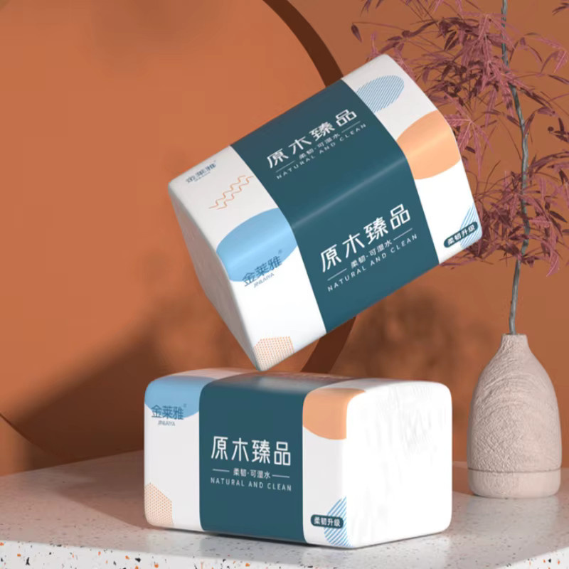 Wirtschaftspack Weißes Holzpapier für Haushalt und Hygiene, 420 Blatt pro Packung - Bild 2