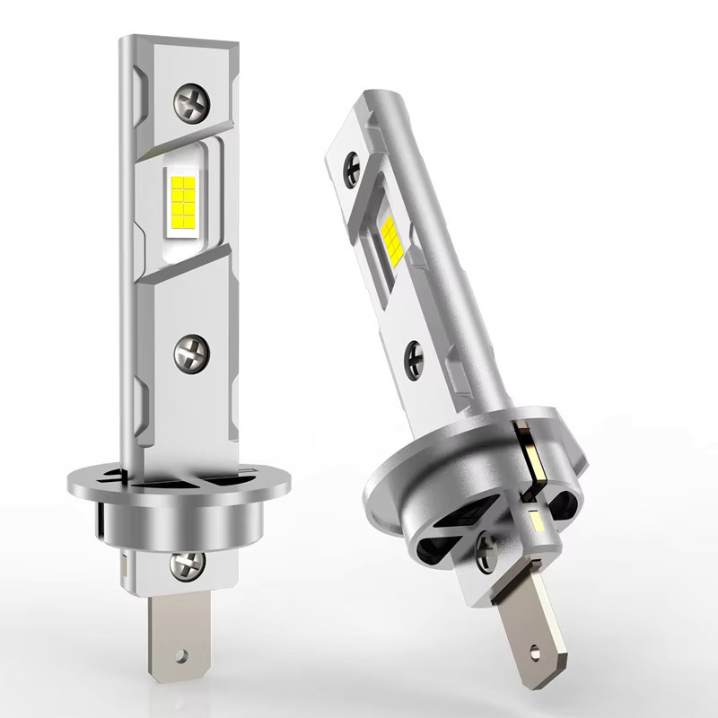 XMSJ H1 H7 LED-Scheinwerferlampen mit Lüfter, CANBUS-kompatible Mini-LED-Leuchten in Silber, 6000 K, 12 V, Plug & Play - Bild 6