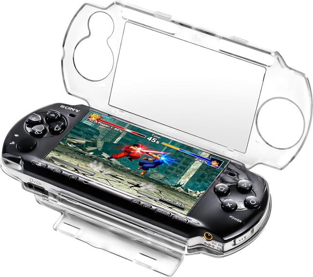Protecto Kratzfeste Schutzhülle für PSP 2000 und PSP 3000 in Transparent, Aufsteckbare Ganzkörperabdeckung als Kristallschale - Bild 1