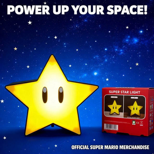 Bandai Super Mario Lichtfigur Nachtlicht, LED, Musik-Schall-Tischlampe - Bild 1