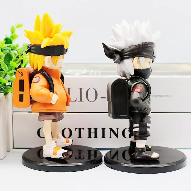 Fashnics Anime-Figur Hatake Kakashi Naruto Uzumaki Q Edition aus PVC mit Sockel zur Schreibtisch-Dekoration, Höhe: 14,0 cm - Bild 1