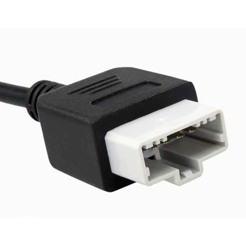OBD Adapter für Honda 5-Pin OBD1 auf OBD2 16-Pin Weiblich Diagnose-Stecker Verlängerungskabel in Schwarz - Bild 2