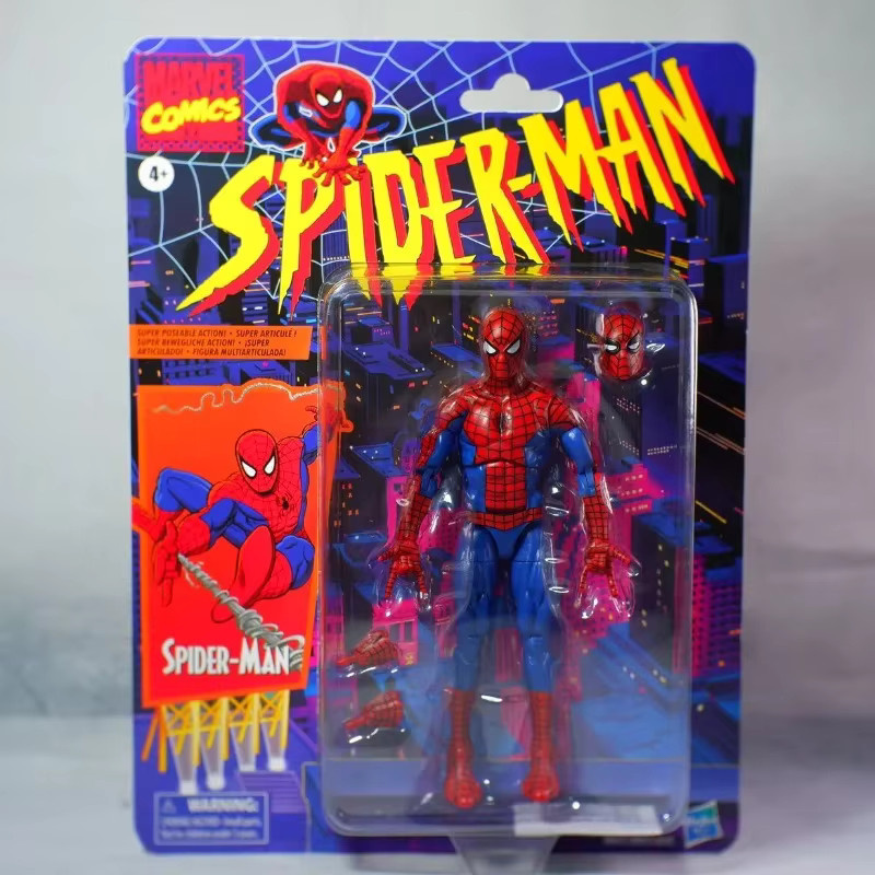 Hasbro Marvel Legends Retro Cardback Spider-Man Venom Deadpool, Actionfiguren, Set, ab 4 Jahren - Bild 2