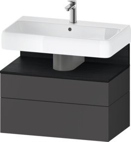 Duravit Waschtischunterschrank Qatego in Grau, B/T/H: 79 x 47 x 59 cm - Bild 1