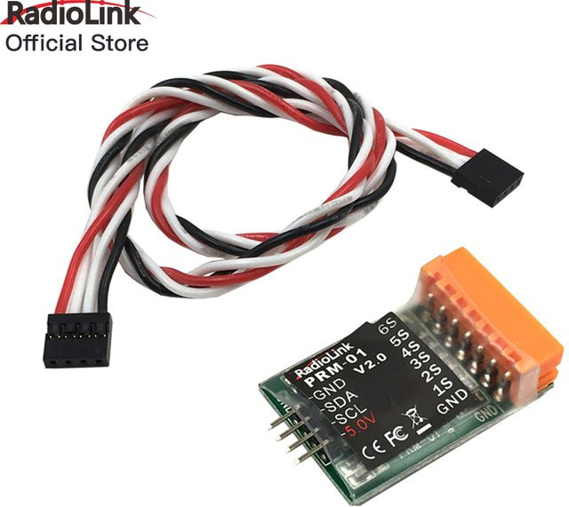 Radiolink PRM-01 Telemetrie Modul zur Flugzeug Batterie Spannungsanzeige kompatibel mit AT9S, AT9S Pro und AT10II sowie R9DS und R12DS - Bild 1