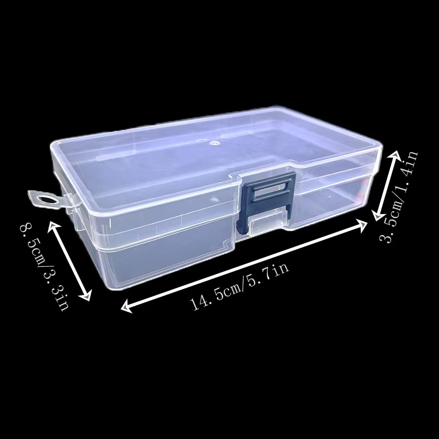5 transparente Aufbewahrungsboxen aus Kunststoff für kleine Gegenstände und Spielzeuge - Bild 2