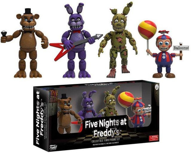 FernGlade Five Nights At Freddy's Pizza Simulator Actionfiguren 4-teiliges Set - Bild 1