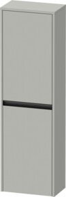 Duravit Halbhochschrank Ketho.2 in Betongrau mit 2 Türen und Glasfachböden, B/T/H: 40 x 24 x 132 cm - Bild 1