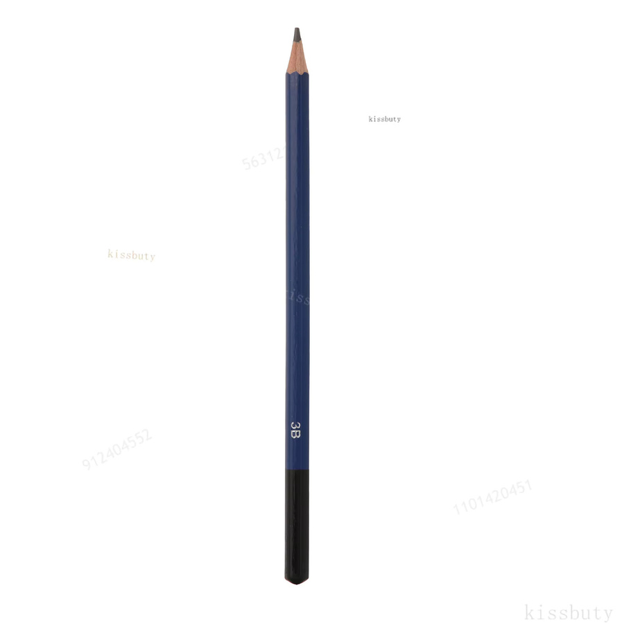 12er Set Professionelle Holz-Zeichenstifte für Skizzen und Malerei in den Härtegraden 5H bis 8B, Blau - Bild 5