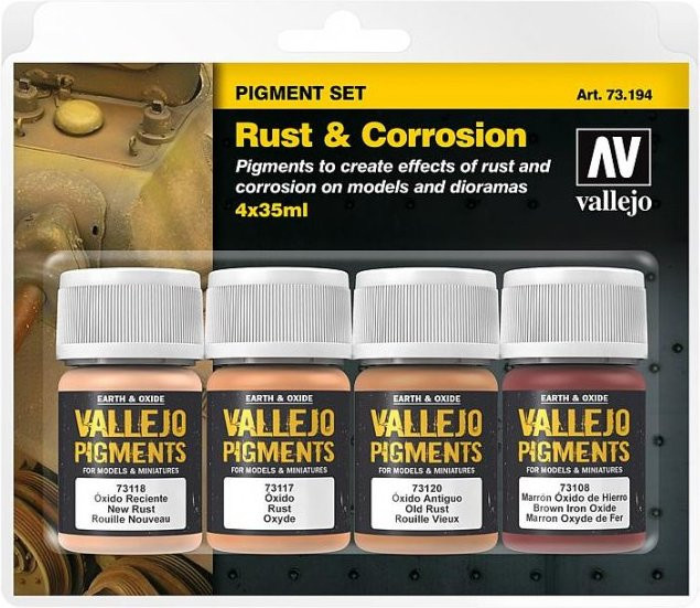 Vallejo Pigment-Set Rost und Korrosion, Zubehör, Bunt / Mehrfarbig - Bild 1