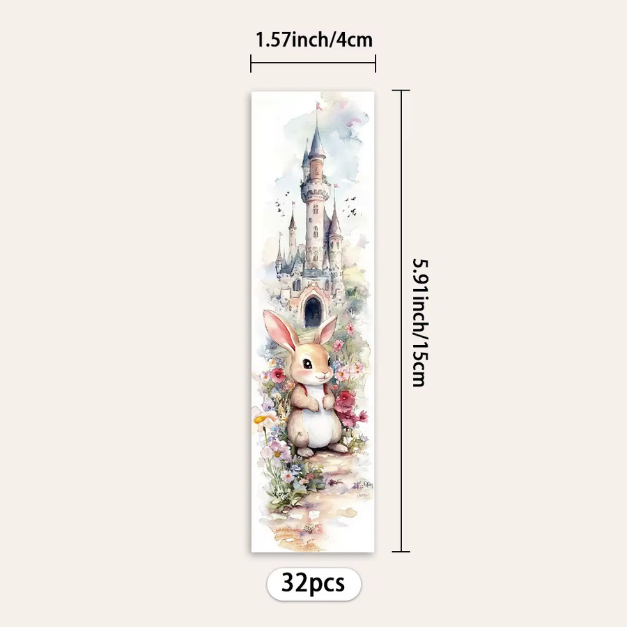 32 Stück Peter Rabbit Retro-Lesezeichen aus Papier, Mehrfarbig - Bild 1