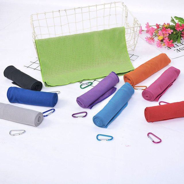 2-teiliges OLOEY Kühlhandtuch Set in Multicolour, schnell trocknend und saugfähig für Yoga, Schwimmen und Outdoor-Sport - Bild 1