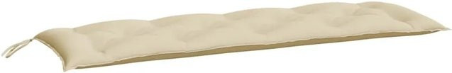 vidaXL Gartenbank-Auflagen 2er-Set aus Oxford-Gewebe in Beige, B/T/H: 150 x 50 x 7 cm - Bild 1